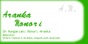 aranka monori business card